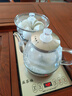 益茶福全自動(dòng)上水電熱水壺底部上水嵌入式茶臺(tái)功夫茶燒水壺飲水燒水一體機(jī)抽水玻璃煮茶壺保溫泡茶壺 SQ-008金色玻璃套裝 1L 曬單實(shí)拍圖