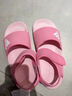 阿迪達斯（adidas）兒童涼鞋夏季男女大小童沙灘鞋  IH3634粉/白  曬單實(shí)拍圖