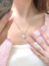 中國黃金（CHINA GOLD）925銀幸運星項鏈女小眾鎖骨鏈小星生日禮物送女友老婆教師節禮物 [歐氣滿(mǎn)滿(mǎn)]925銀幸運星項鏈【品牌禮盒】 曬單實(shí)拍圖