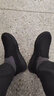 斯凱奇（Skechers）夏季男鞋一腳蹬健步鞋休閑運動鞋舒適緩震懶人鞋軟底耐磨爸爸鞋 全黑色/BBK 43 曬單實拍圖