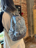 Kipling【開學(xué)季】男女款25秋冬新款休閑學(xué)生書包雙肩包|CHANTRIA M 金屬月藍(lán)色 曬單實拍圖