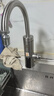 奧克斯（AUX）電熱水龍頭熱水器加熱水龍頭快速熱水變頻恒溫廚房下進(jìn)水 【大屏數(shù)顯】+不銹鋼機(jī)身+漏保插頭+萬(wàn)向噴頭 曬單實(shí)拍圖