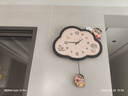 好久不見蠟筆小新餐廳掛鐘客廳家用靜音鐘表創(chuàng)意可左右搖擺玄關(guān)掛墻時鐘 曬單實拍圖