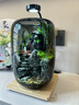 生態(tài)微景觀水培植物瓶創(chuàng)意擺件時來運(yùn)轉(zhuǎn)小魚缸diy辦公室桌面客廳 新款時來運(yùn)轉(zhuǎn)+定時植物燈【李白】 曬單實(shí)拍圖
