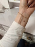 摩根石項鏈女玫瑰金香檳色寶石吊墜鎖骨鏈戒指耳釘 水滴摩根石*香檳四件套 曬單實拍圖