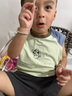 ASK JUNIOR抑菌兒童T恤2025夏季小童遮熱無(wú)袖背心男童體恤上衣 曬單實(shí)拍圖