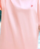FILA FUSION斐樂潮牌情侶款男士女士針織短袖衫2025春新品舒適寬松T恤 青春粉-PK S 曬單實(shí)拍圖