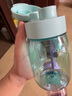 特百惠（Tupperware）嘟嘟企鵝350ML塑料杯夏季兒童可愛(ài)水杯子男女學(xué)生帶提繩 海霧藍(lán) 曬單實(shí)拍圖