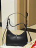 CHARLES&KEITH25秋季新品雙肩帶鉚釘簡約單肩腋下包七夕禮物CK2-20782708 Noir黑色 S 曬單實拍圖