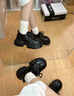 ZUOSAISI品牌皮鞋女高跟漆皮樂福鞋女2025秋季新品女鞋英倫風(fēng)氣質(zhì)單鞋女 黑色 33 曬單實(shí)拍圖