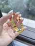 谷橘金包銀吉言手鐲時(shí)尚古法傳承足金足銀錘紋鏨刻鐲子素圈實(shí)心開(kāi)口 吉言手鐲(寬版)【約30g，包金約1.5g】 曬單實(shí)拍圖