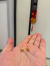 周大福 芬芳花朵 足金黃金耳釘(工費(fèi)180)約1.3g EOF1336 曬單實(shí)拍圖