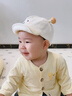 圖涂丫嬰兒帽子秋冬男寶寶鴨舌帽春秋季新生兒0-1-2歲嬰幼兒遮陽(yáng)帽秋天 斑點(diǎn)萌寶-奶油米 46碼：帽圍（42-46cm）建議6-12個(gè)月 曬單實(shí)拍圖