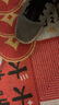 斯凱奇（Skechers）男鞋秋季舒適一腳蹬休閑鞋輕便健步中老年百搭防滑運動鞋 54609-黑色/灰色BKGY 42 曬單實拍圖
