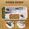 Barbarous Growth烏龜缸養龜生態(tài)缸帶曬臺家養巴西龜專(zhuān)用過(guò)濾缸飼養殖箱 白色大號 曬單實(shí)拍圖