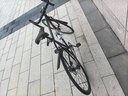 WELLCLS公路自行車(chē)賽車(chē)成人單速實(shí)心胎死飛騎行男女學(xué)生自行車(chē)單車(chē)山地 30刀-純黑色 26寸【適合：165-185cm】 曬單實(shí)拍圖