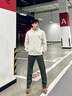 卡圖弛 潮流vintage三條杠休閑褲子男秋季潮牌百搭運動褲高街百搭闊腿褲 綠色 XL 曬單實拍圖