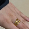 周六福  黃金戒指女足金喵爪抱抱指環(huán)送女生禮物 計價(jià) 21號-4.63g 曬單實(shí)拍圖