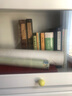 藍楓葉[包安裝]實木書柜加厚背板上翻玻璃門落地家用展示書架客廳收納柜 （方門）五層60*35*189.6CM 【16mm加厚背板】 曬單實拍圖