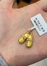 周大隆kitty貓洞洞鞋黃金吊墜點(diǎn)鉆掛墜999足金項(xiàng)鏈小拖鞋KT小貓生日禮物 定制克重/定金 曬單實(shí)拍圖