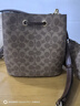 蔻馳（COACH）奢侈品女包ROWAN手提斜挎水桶包棕色【品牌授權(quán)】七夕情人節(jié)禮物 曬單實拍圖