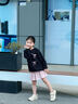 優(yōu)優(yōu)1點(diǎn)（Yoyo one）女童秋裝套裝超好看2025年新款春秋衛(wèi)衣兒童秋季連衣裙百褶短裙子 1566粉色+4940黑色 160 160cm 曬單實(shí)拍圖