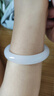 周六福白月光玉髓手鐲寬條白透新中式國風(fēng)送女友生日禮物 54mm 曬單實(shí)拍圖