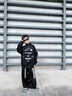 魅樂凱兒童街舞潮服hiphop嘻哈時髦長袖衛(wèi)衣走秀演出服男女童爵士舞服裝 黑色字母衛(wèi)衣+黑長褲 140 （尺碼寬松） 曬單實拍圖