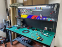 戴勁重型工作臺鉗工工作臺防靜電多功能操作臺車(chē)間維修臺操作檢驗臺 單桌款 1200*750*800 曬單實(shí)拍圖