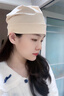 FitonTon帽子冬季女毛線(xiàn)帽堆堆帽保暖月子帽冬帽防風(fēng)防寒帽子睡帽棉帽 曬單實(shí)拍圖