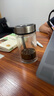 希諾雙層玻璃杯男家用商務(wù)辦公水杯帶手柄泡茶杯子XN-9321 435mL 曬單實(shí)拍圖