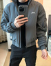 JEEP吉普沖鋒夾克男士春秋季戶外簡約休閑立領(lǐng)外套男寬松衣服男裝 P53S976060灰色 M （160-170cm/90-120斤） 曬單實(shí)拍圖