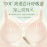 海貍嗨哩（McHiley）夏季薄款哺乳內衣大胸聚攏防下垂大碼孕婦文胸產(chǎn)后喂奶專(zhuān)用女超棉 流光膚+慕煙粉 L(105-135斤/75C-80F) 曬單實(shí)拍圖