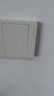 德力西開(kāi)關(guān)插座面板電工電料家用開(kāi)關(guān)暗裝86型墻壁電源插座CD815系列白 空白面板 曬單實(shí)拍圖