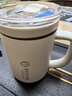 富光拾喜（FUGURNG BESTJOY）保溫杯帶把手覆瓷內(nèi)膽雙飲馬克杯辦公室咖啡杯帶茶倉水杯子450ml 曬單實拍圖