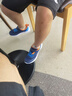 361°兒童運動鞋男女童(3-12歲)防撞鞋頭密網(wǎng)休閑跑鞋 藍(lán) 39 曬單實拍圖