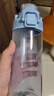 樂扣樂扣（LOCK&LOCK）人魚線塑料運動水杯夏天便攜水壺帶刻度提手男女水杯子520ML藍(lán)色 曬單實拍圖