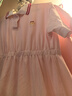 Classic Teddy兒童連衣裙女童公主裙中小童裝夏季薄款裙子夏裝衣服兒童節禮物 粉色 140 曬單實(shí)拍圖