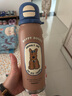 杯具熊（BEDDYBEAR）兒童雙飲保溫杯大容量吸管杯男女隨行運動杯水杯西高地600ML藍(lán) 曬單實拍圖