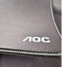 AOC 純色系列 電競游戲鼠標墊中小號 300*250*3mm加厚鎖邊辦公鍵盤(pán)電腦書(shū)桌墊 黑色 M100 曬單實(shí)拍圖