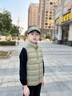 鴨鴨兒童羽絨背心馬甲新短款輕薄上衣男女童秋冬季校服神奇馬夾GM 曬單實拍圖
