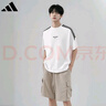 阿迪達斯 （adidas）男裝夏季舒適潮流時(shí)尚百搭圓領(lǐng)三條紋運動(dòng)休閑短袖 L碼 曬單實(shí)拍圖
