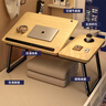 鉑吶苓升降床上電腦桌學(xué)習桌書(shū)桌折疊小桌子筆記本支架大學(xué)生宿舍必備 竹節色【四檔升降】 曬單實(shí)拍圖