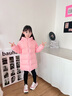 雪中飛兒童羽絨服2025新款女童簡約面包羽絨服男童時尚加厚保暖羽絨外套 淡粉色 130 曬單實(shí)拍圖