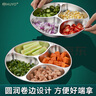 HUYO316L不銹鋼分格備菜盤(pán)廚房蔥花姜蒜配料分隔盤(pán)子加深火鍋配菜托盤(pán) 全鋼一體四分盤(pán)【加深分格】 曬單實(shí)拍圖