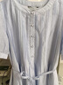 MAGIOPY國(guó)際奢侈品牌女裝高檔天絲連衣裙女夏季新款歐若風(fēng)襯衫圓領(lǐng)裙子女 藍(lán)色 L 曬單實(shí)拍圖