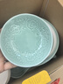 蘇氏陶瓷（SUSHI CERAMICS）青瓷套裝餐具花開富貴25頭陶瓷盤碗禮盒裝G90373-1 曬單實拍圖