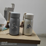 波比熊迷你隨手保溫杯女士小巧高顏值學(xué)生簡(jiǎn)約304不銹鋼兒童直飲水杯 小號流蘇保溫杯米白250毫升+杯刷 曬單實(shí)拍圖