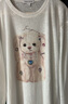 UR2025秋季新款女裝休閑趣味萌寵印花長(cháng)袖T恤UYL450282# 本白 M 曬單實(shí)拍圖