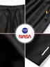 NASA GOOD短褲男士夏季純色百搭潮流運動(dòng)薄款透氣彈力寬松五分褲子 黑XL 曬單實(shí)拍圖